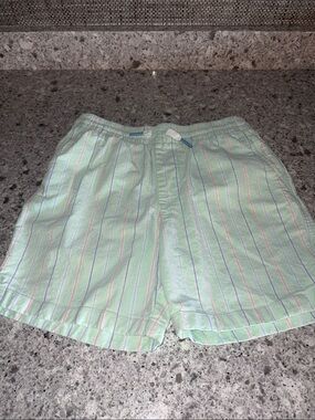 Vineyard Vines Light Mint Striped Kids Shorts